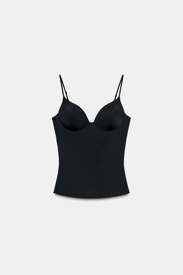 Polyamide Blend Sleeveless Top with Adjustable Thin Straps – image 5