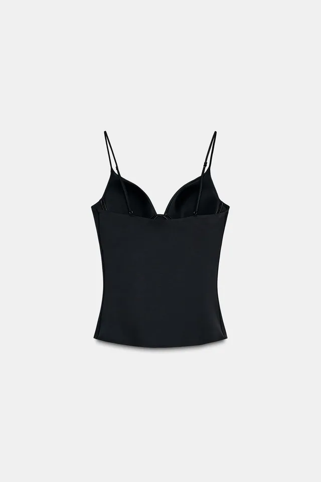 Polyamide Blend Sleeveless Top with Adjustable Thin Straps – image 6