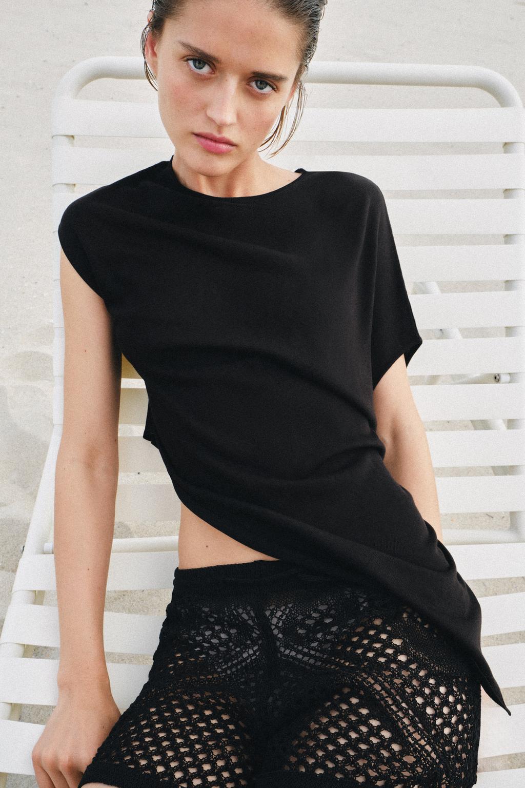 Asymmetric Knit Top