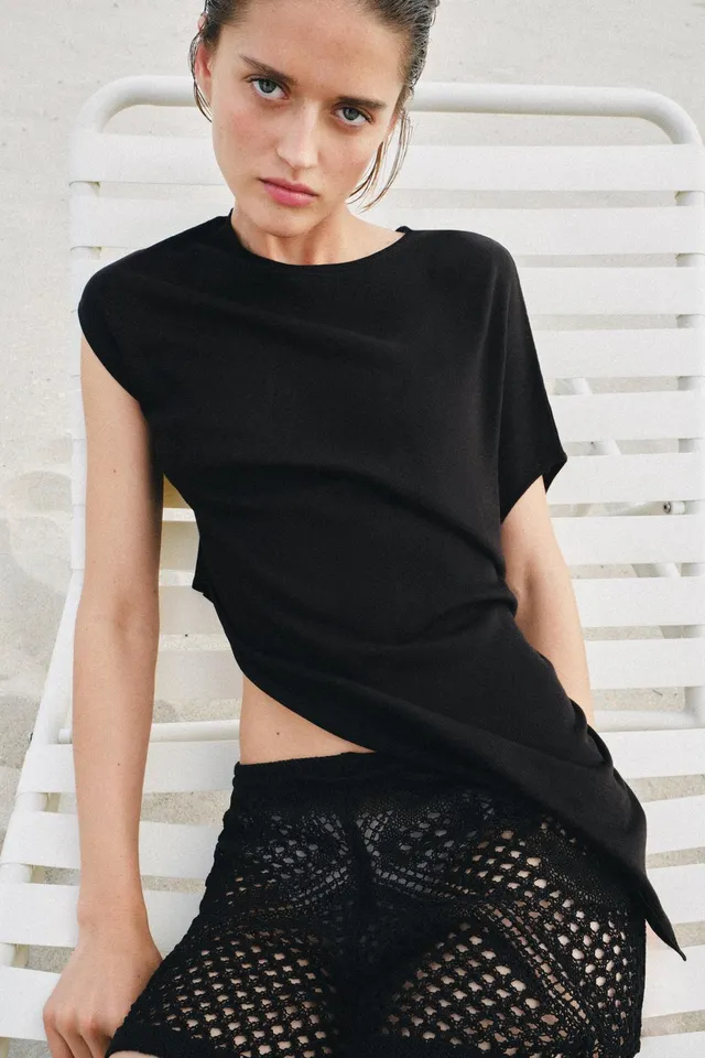 Asymmetric Knit Top