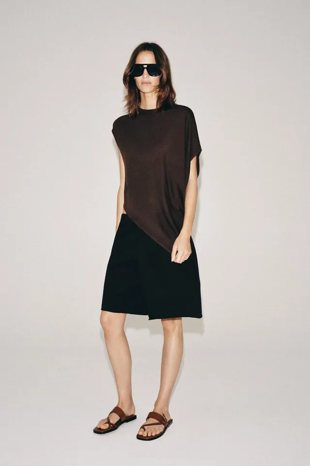 Asymmetric Knit Top