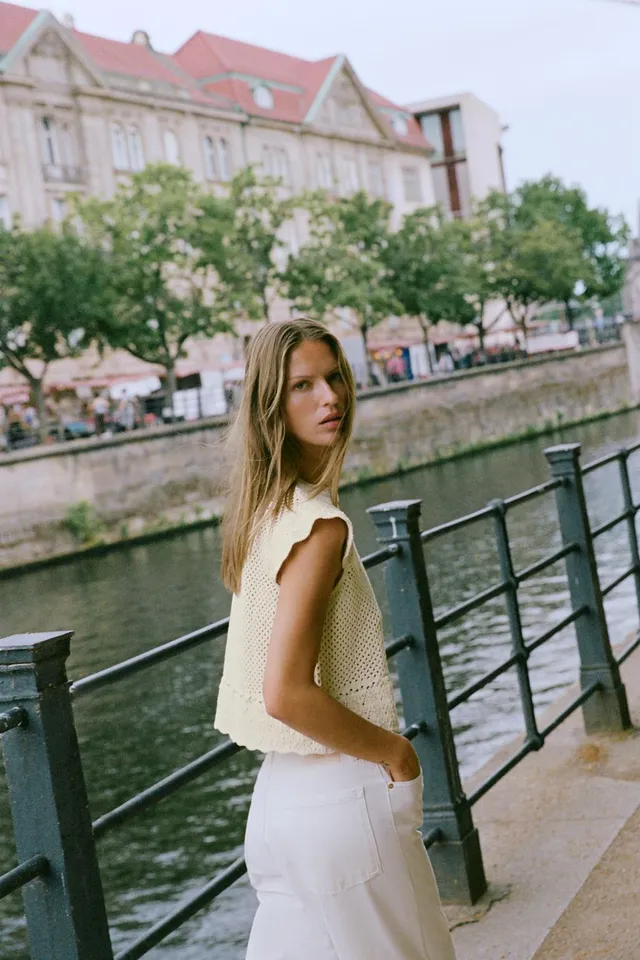 Cutwork Knit Top – image 6