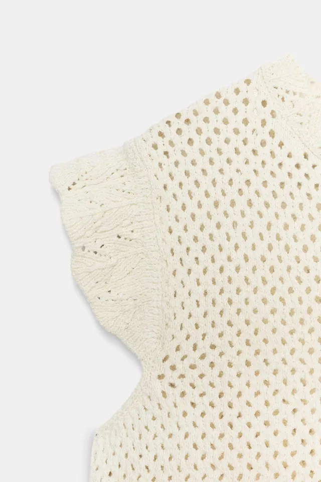 Cutwork Knit Top – image 9