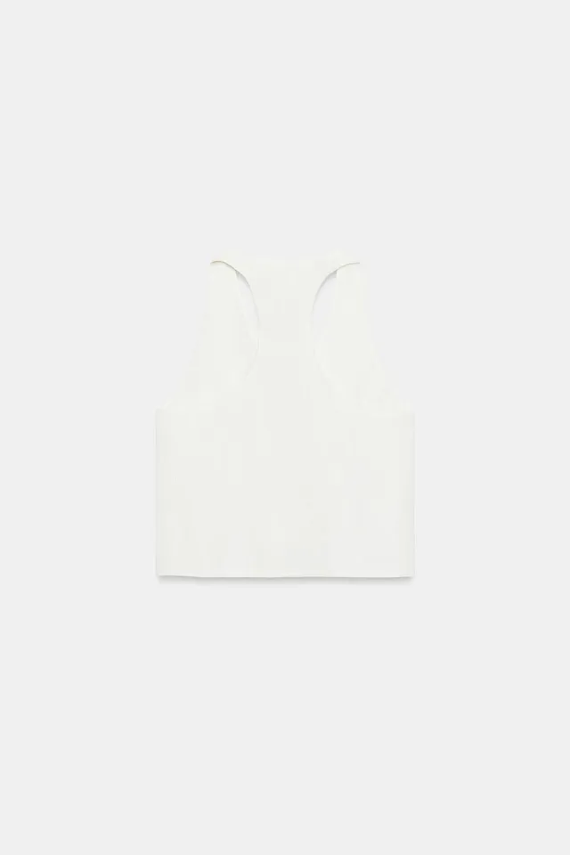 Linen Blend Button-Front V-Neck Waistcoat Top – image 5