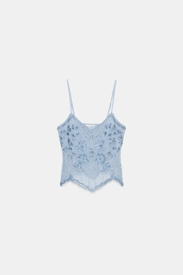 Embroidered Strappy Top – image 5