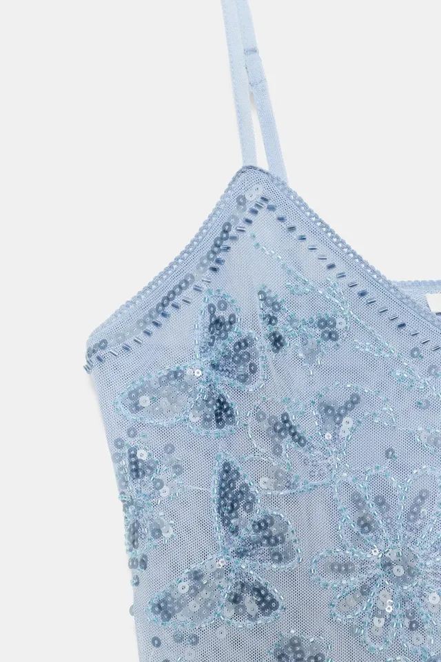 Embroidered Strappy Top – image 7