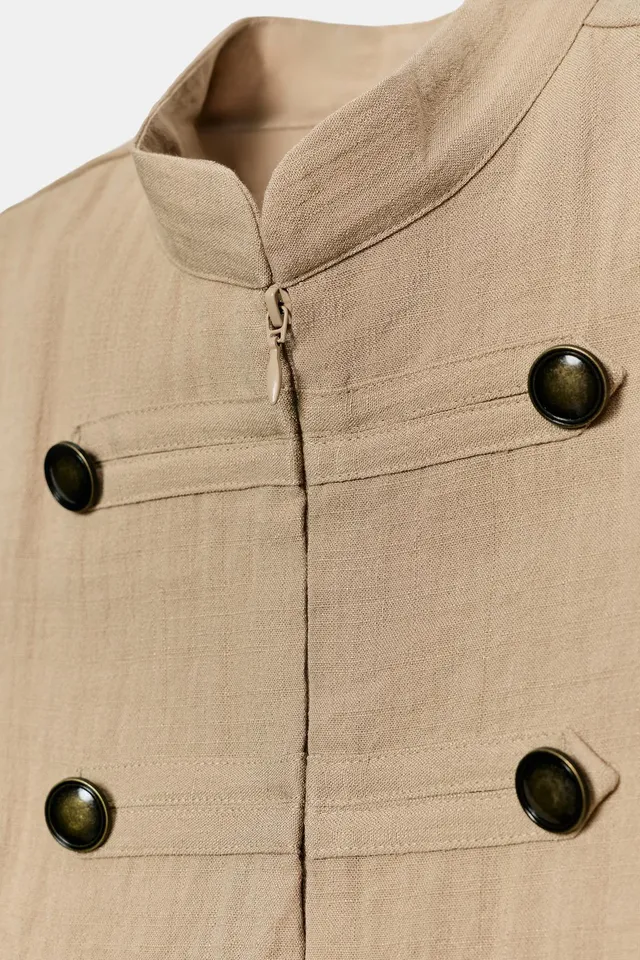Sleeveless Button Shirt – image 8