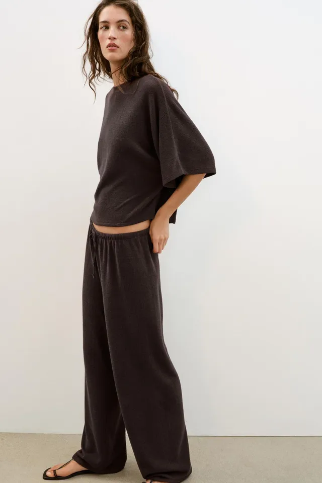 Rustic Fabric Short Sleeve Pullover Top – image 4