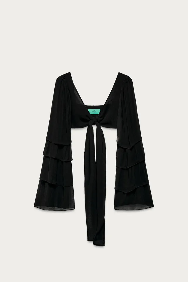 TOP فريلز MARISA BERENSON X ZARA – صورة 3