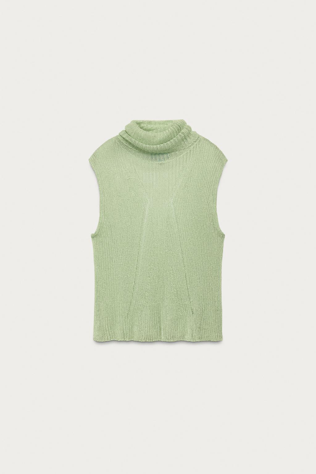 TOP محاك بخيط ممعدن MARISA BERENSON X ZARA