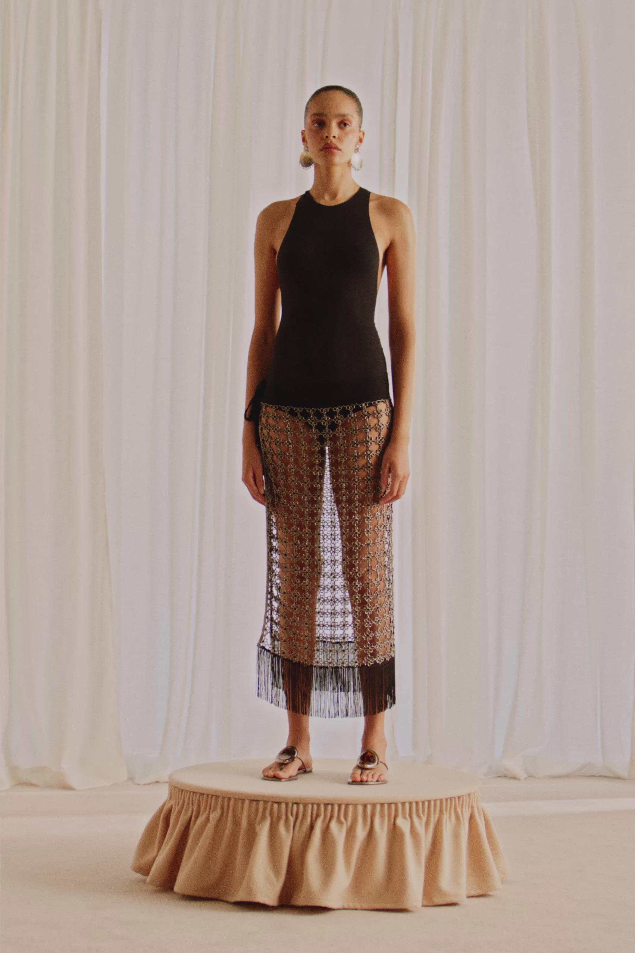 Zara x Marisa Berenson Halter Bodysuit