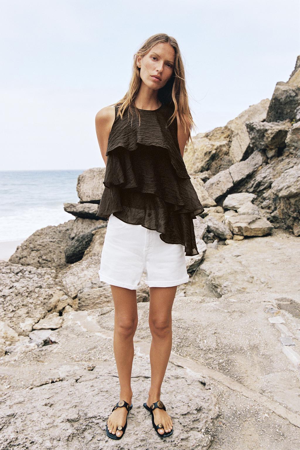 Asymmetric Ruffle Top