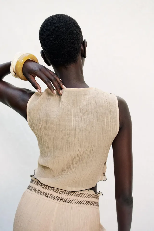 Contrast Seam Top Vest – image 3