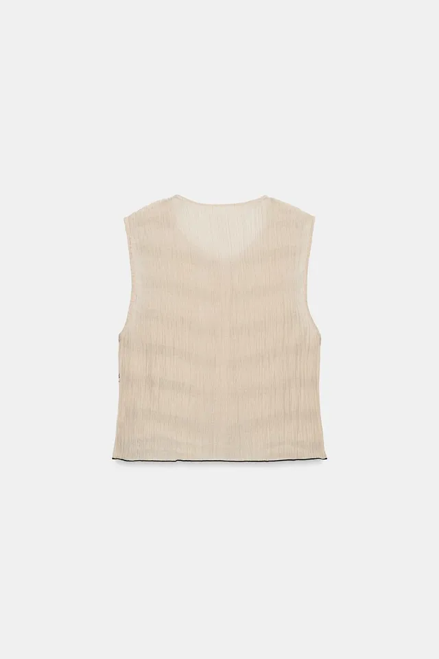 Contrast Seam Top Vest – image 7