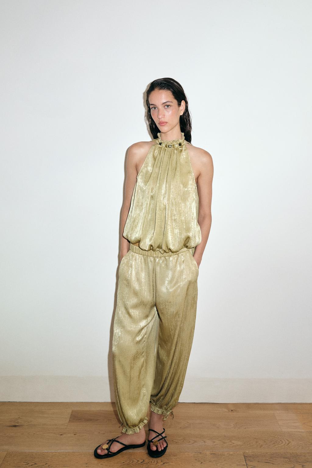 Beaded Neck Top