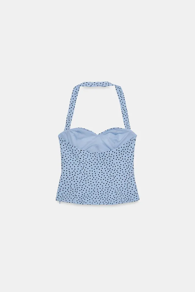 Halter Sweetheart Neckline Sleeveless Top with Side Zip Closure – image 5