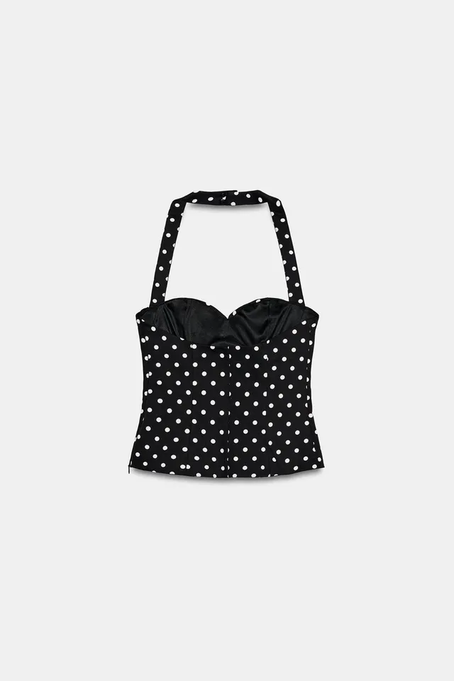 Halter Sweetheart Neckline Sleeveless Top with Side Zip Closure – image 5