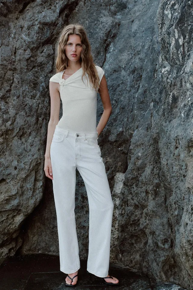 Metallic Draped Top