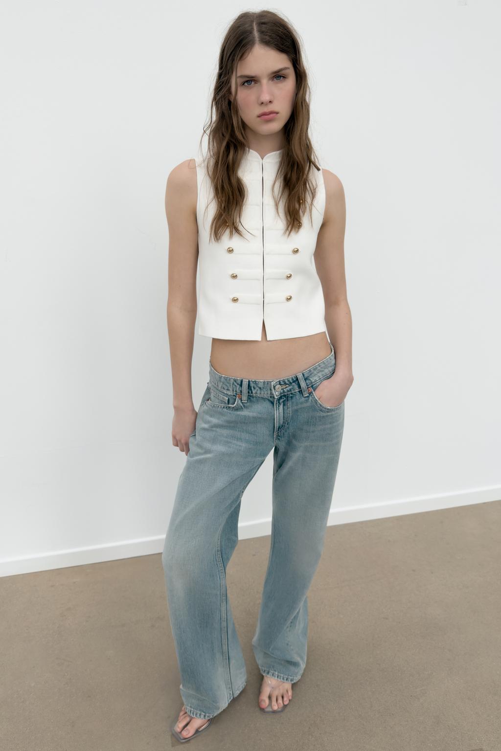 Buttoned Waistcoat Top