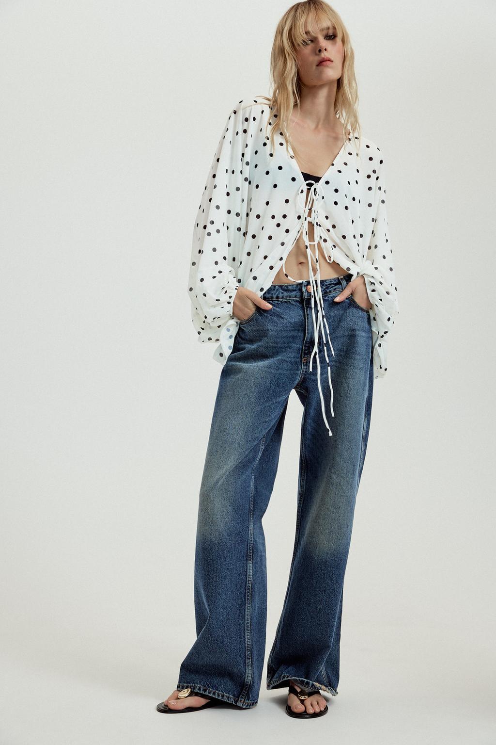 Puff Sleeve Crepe Top