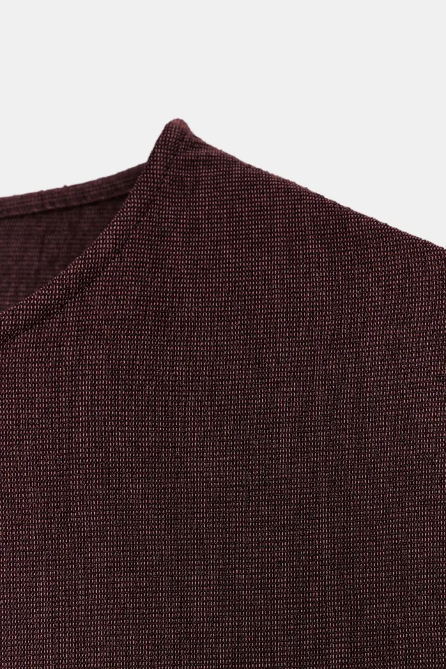 Rustic Fabric Sleeveless Round Neck Straight Hem Top – image 10