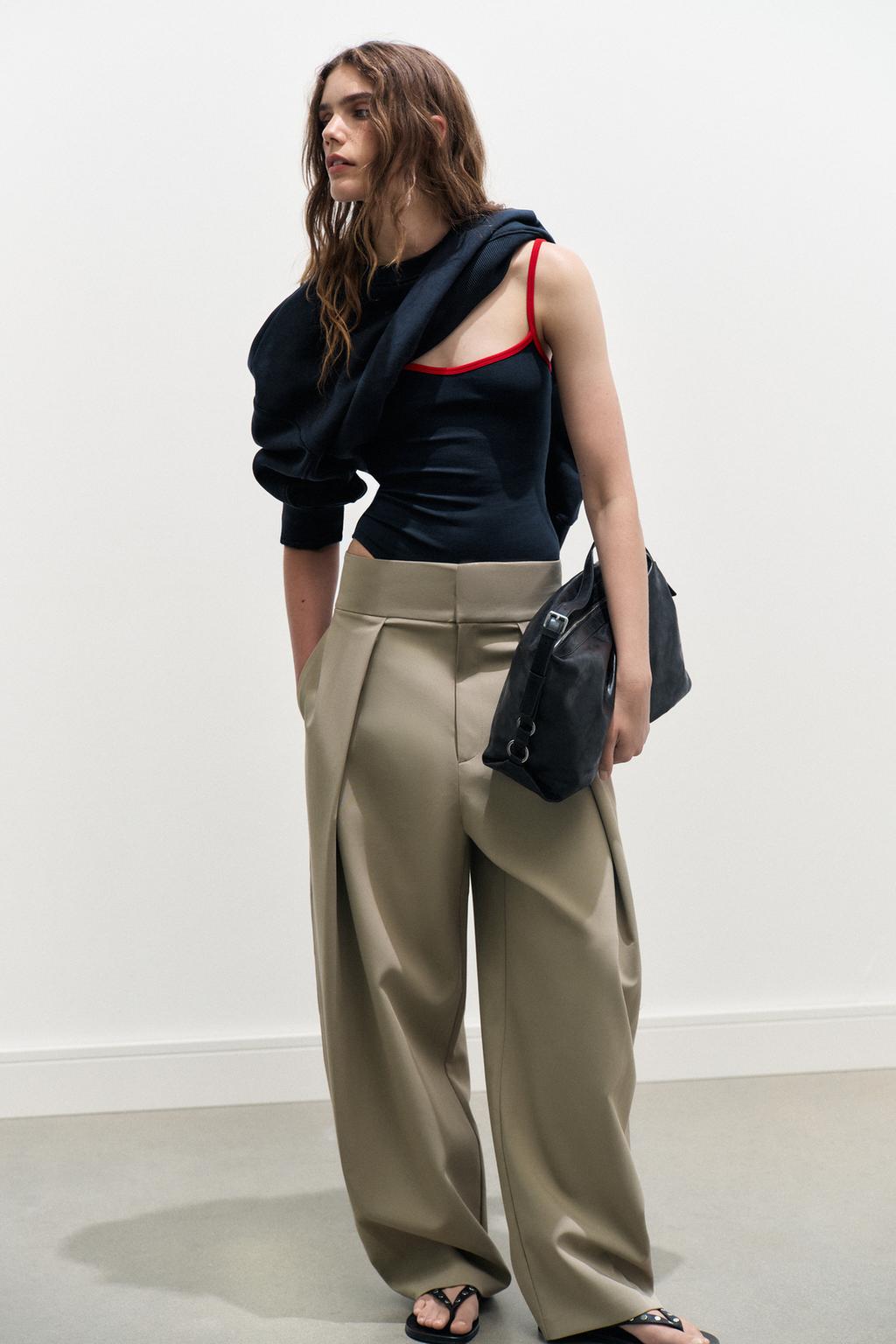 Balloon Pleated Trousers