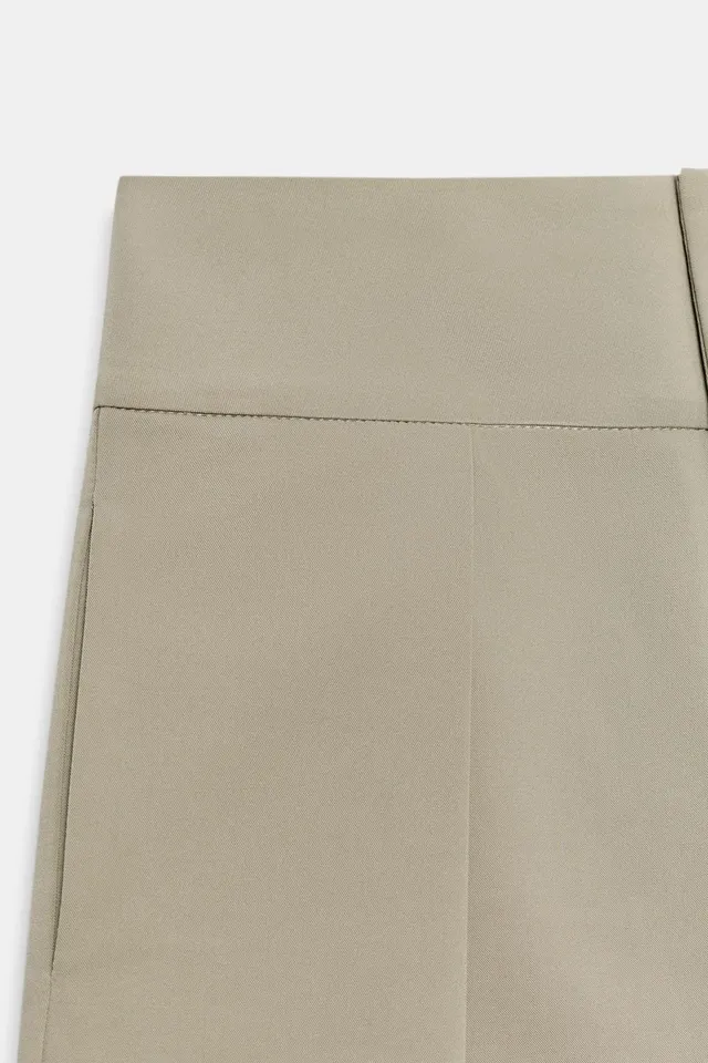 High-Waist Balloon Trousers with Front Pleats and Concealed Pockets – image 7