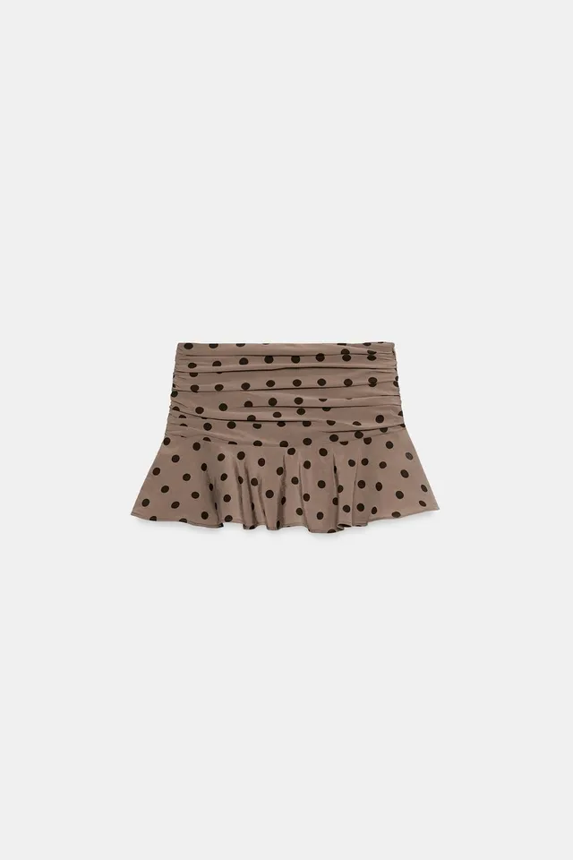 Mid-Waist Flowing Frill Skort with Shorts Lining and Side Zip Closure – image 6