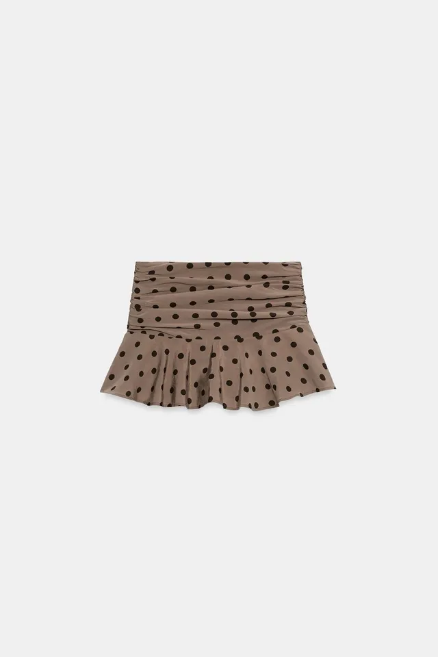 Mid-Waist Flowing Frill Skort with Shorts Lining and Side Zip Closure – image 7