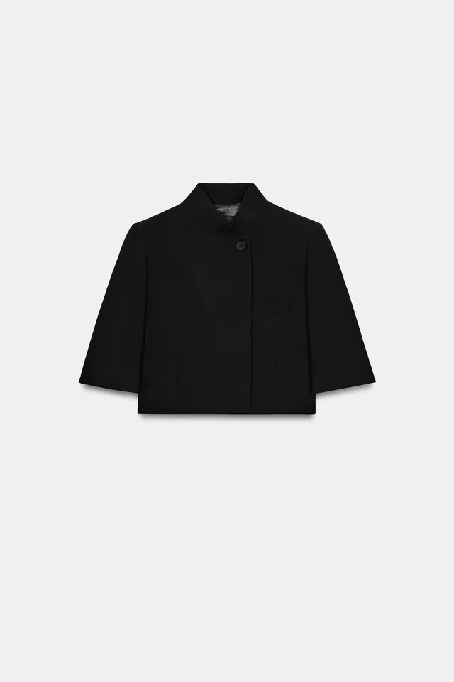 BLAZER CROPPED بأكمام قصيرة مجموعة ZW – صورة 2