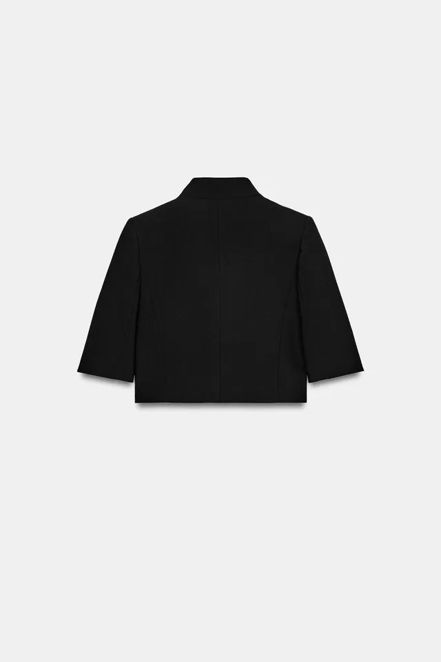 BLAZER CROPPED بأكمام قصيرة مجموعة ZW – صورة 3