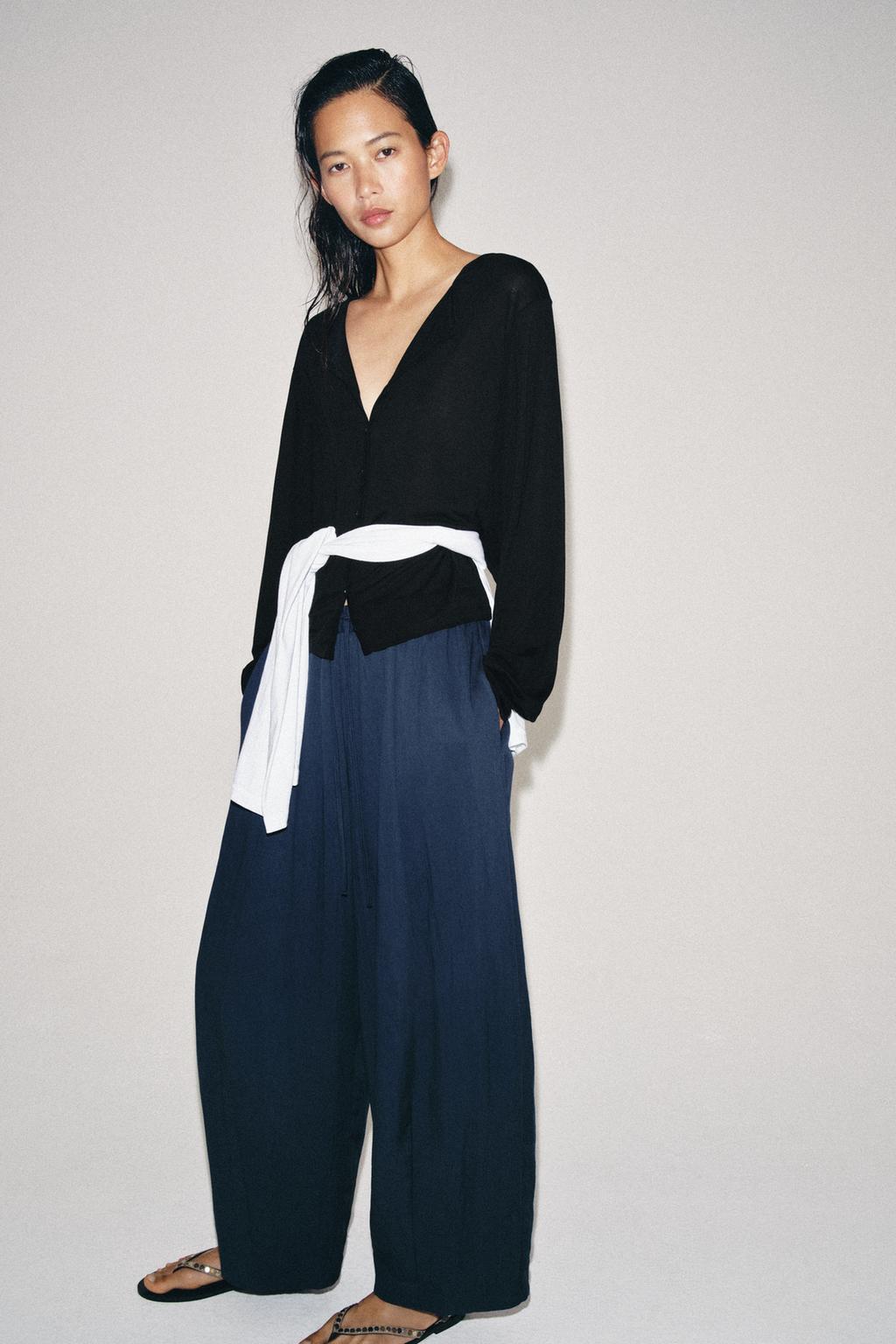 ZW Collection Barrel Trousers