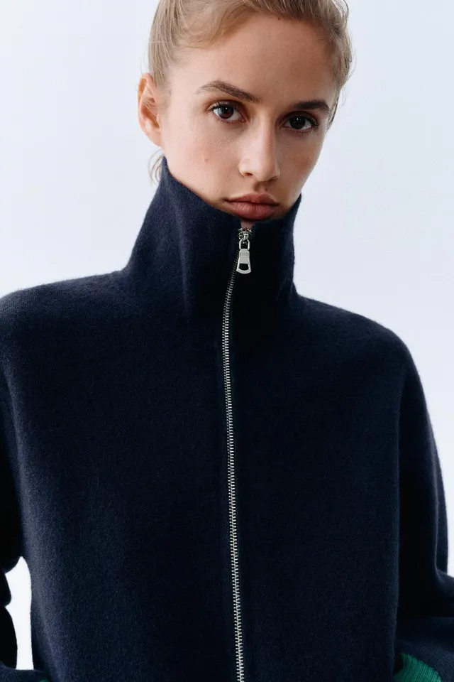ZIP-UP KNIT CARDIGAN – image 2
