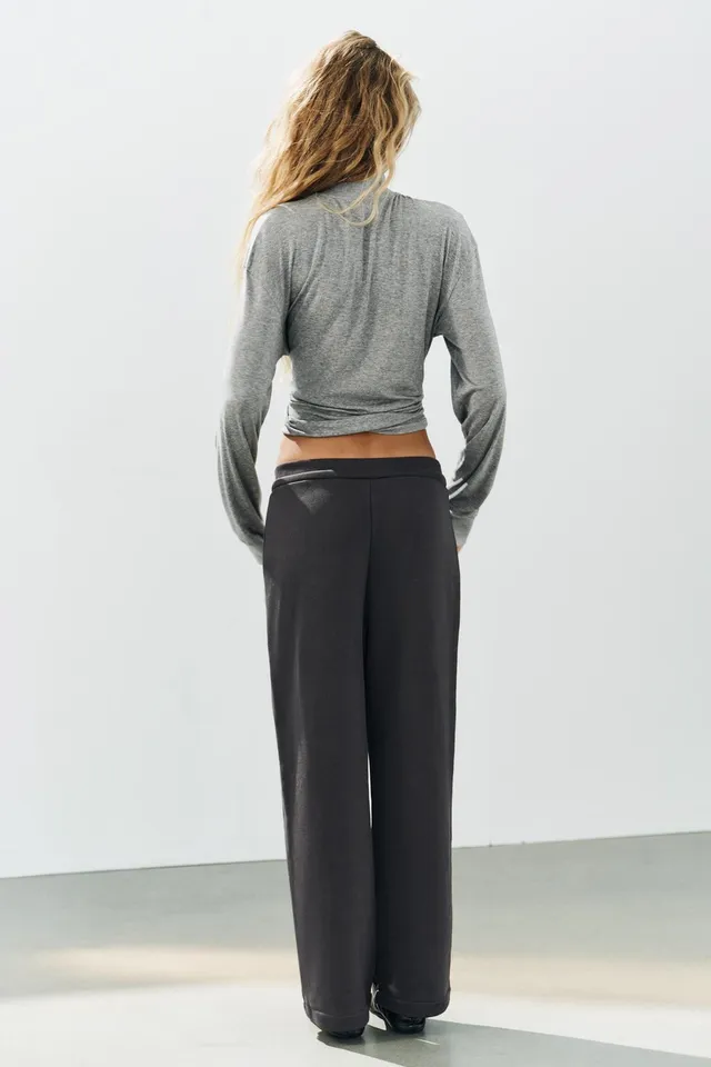 DRAWSTRING PLUSH TROUSERS – image 4
