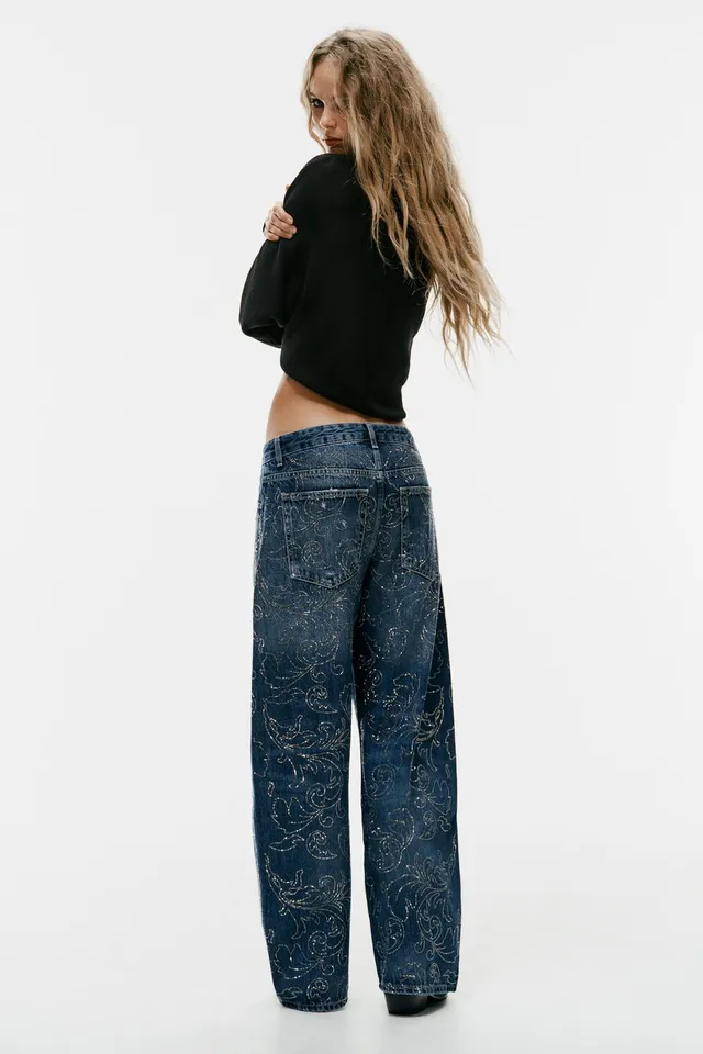 TR BAGGY MID-WAIST SHINY JEANS – image 7