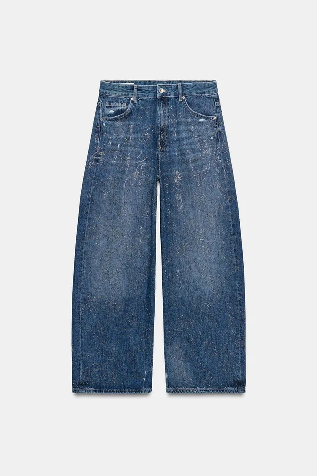 TR BAGGY MID-WAIST SHINY JEANS – image 9