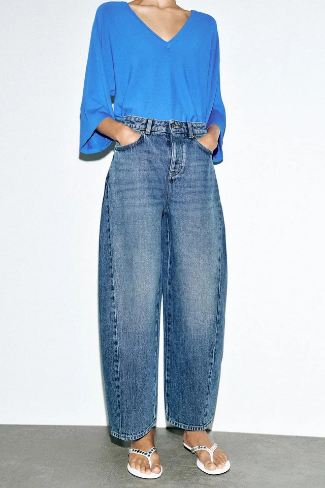 Z1975 HIGH-WAIST BARREL SEAMED JEANS – image 2