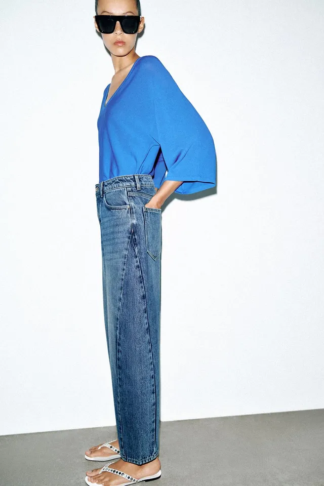 Z1975 HIGH-WAIST BARREL SEAMED JEANS – image 6