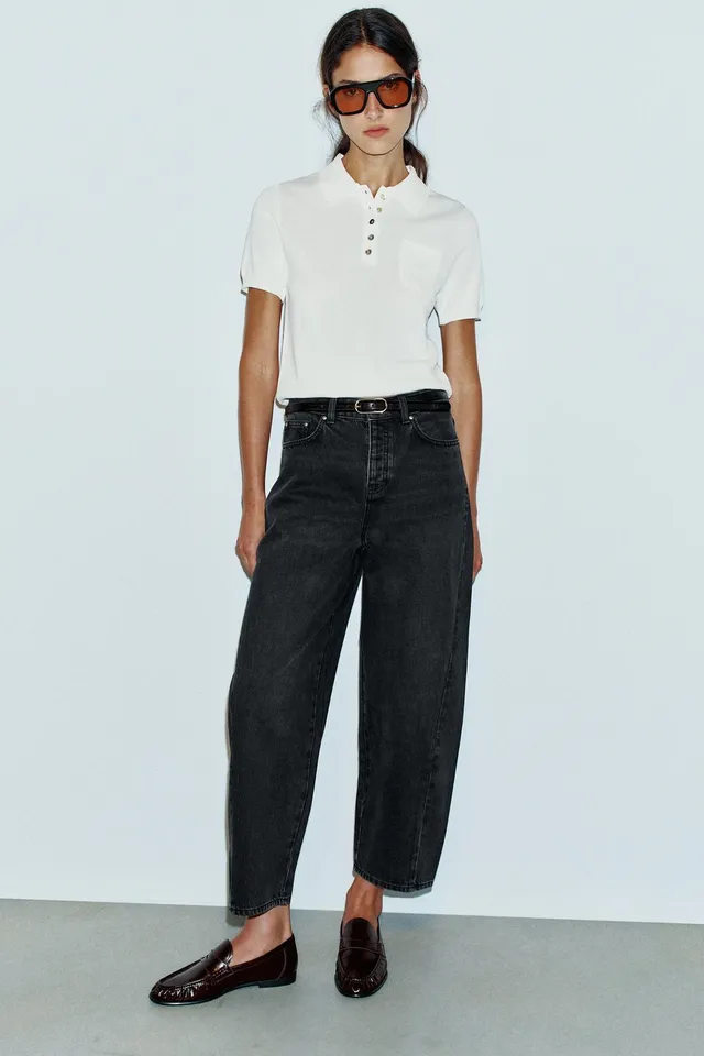 Z1975 HIGH-WAIST BARREL SEAMED JEANS