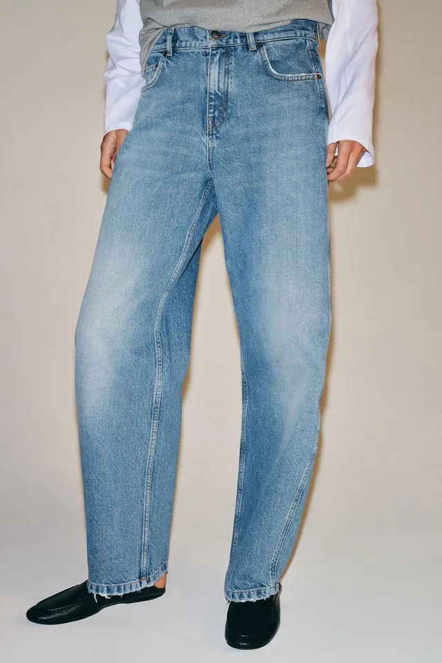 ZW COLLECTION CURVED STRAIGHT MID-WAIST JEANS – image 2