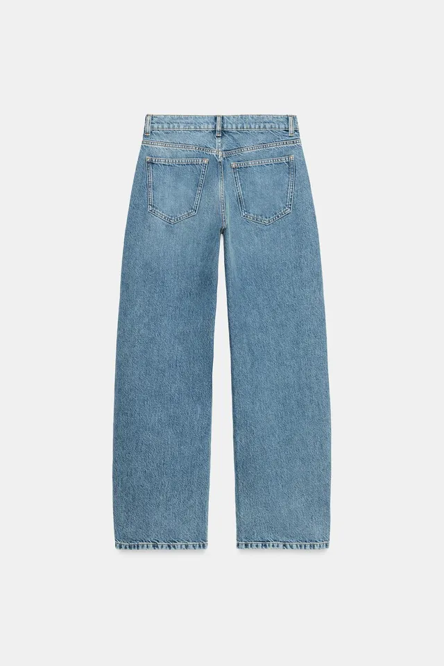 ZW COLLECTION CURVED STRAIGHT MID-WAIST JEANS – image 6
