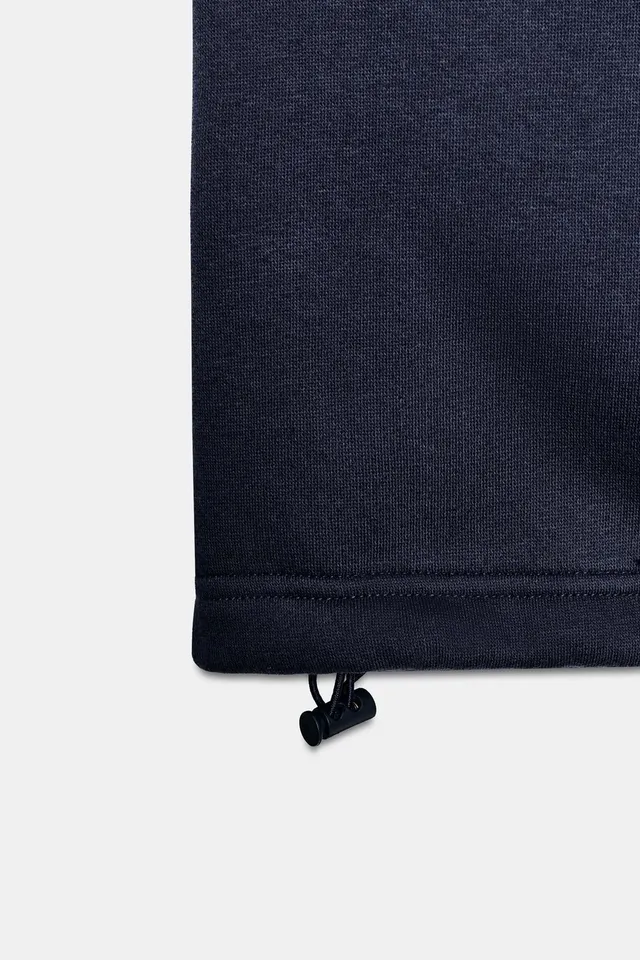 BASIC STRAIGHT PLUSH TROUSERS WITH ADJUSTABLE HEM – image 9