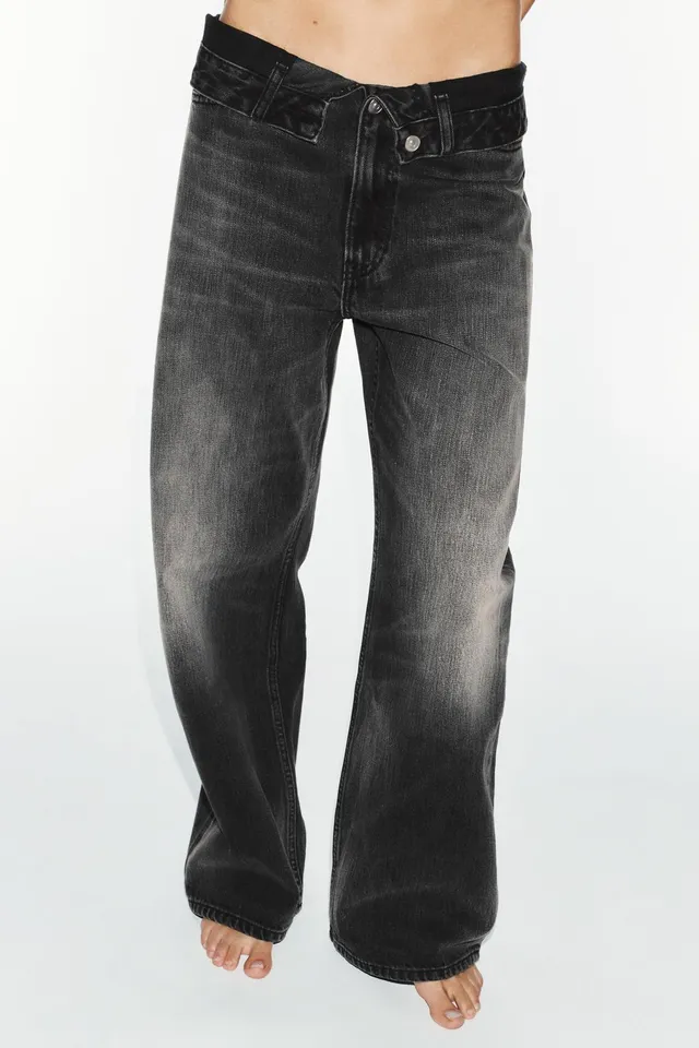 TRF MID-WAIST FOLDED WAISTBAND JEANS – image 2