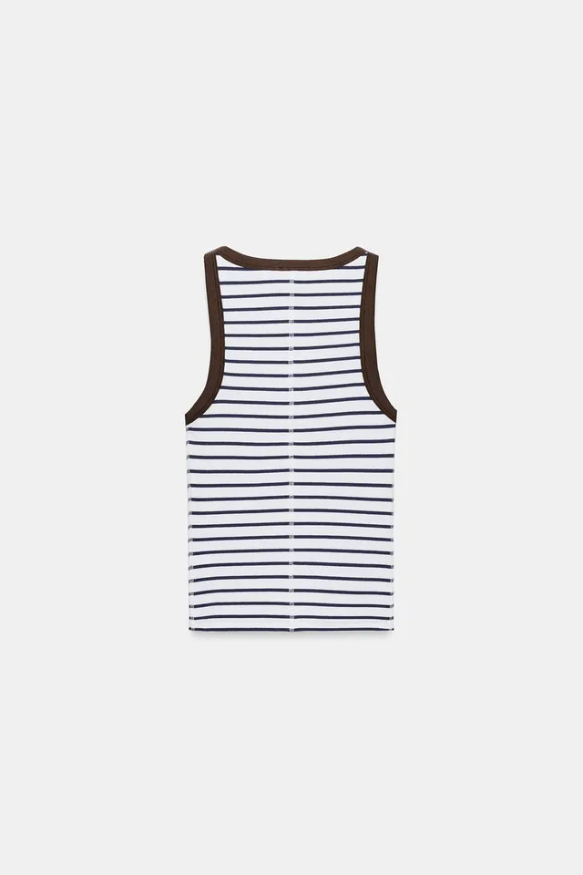RIBBED SLEEVELESS TOP – image 8