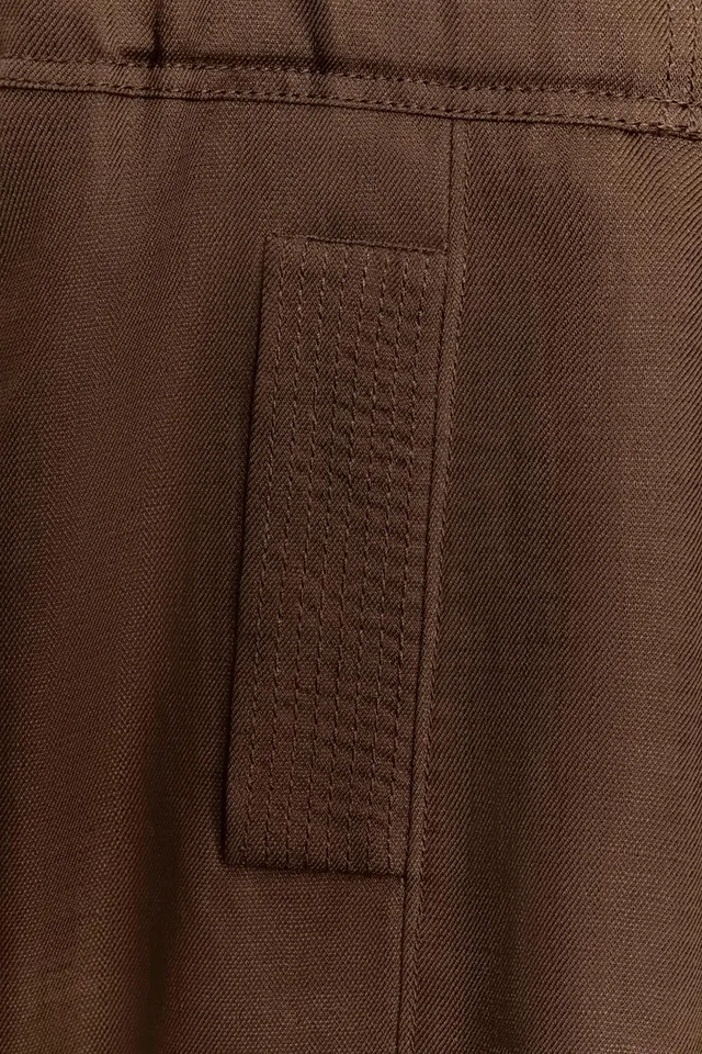 LINEN BLEND BELTED WAISTCOAT – image 9