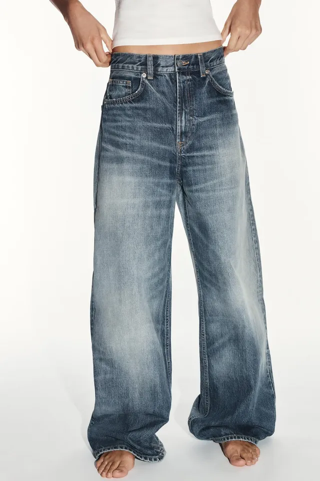 TRF HIGH-WAIST EXTRA WIDE-LEG JEANS – image 2