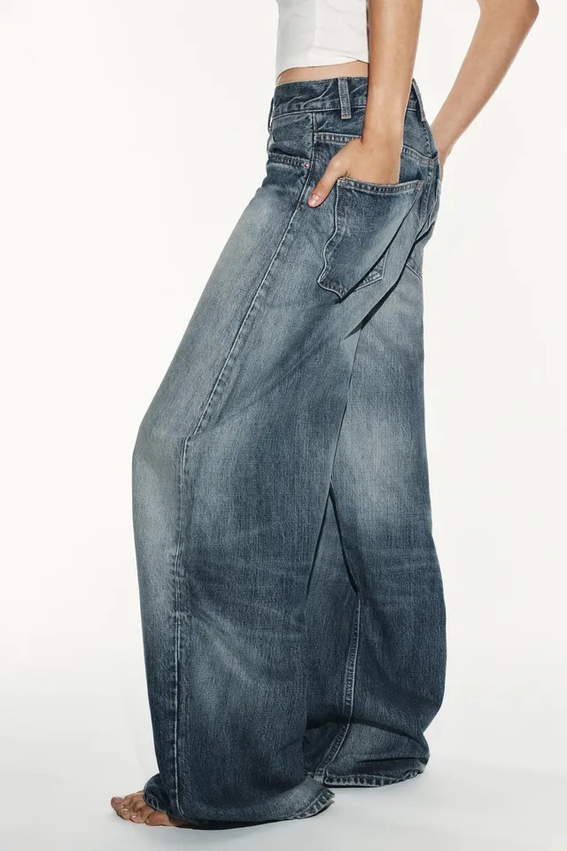 TRF HIGH-WAIST EXTRA WIDE-LEG JEANS – image 5