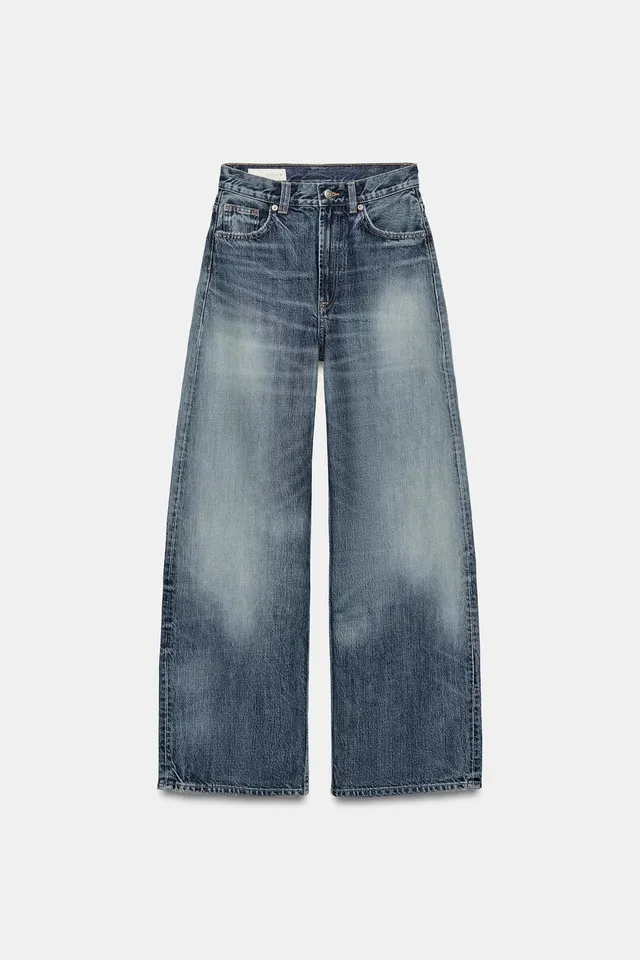TRF HIGH-WAIST EXTRA WIDE-LEG JEANS – image 8