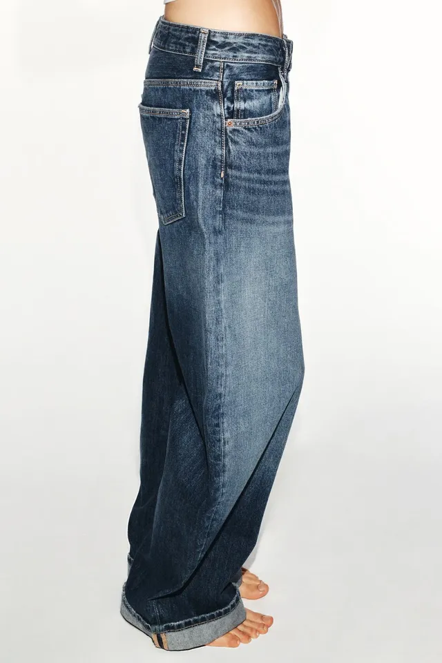 TRF MID-WAIST BAGGY FOLDED JEANS – image 5