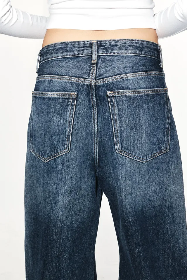 TRF MID-WAIST BAGGY FOLDED JEANS – image 7
